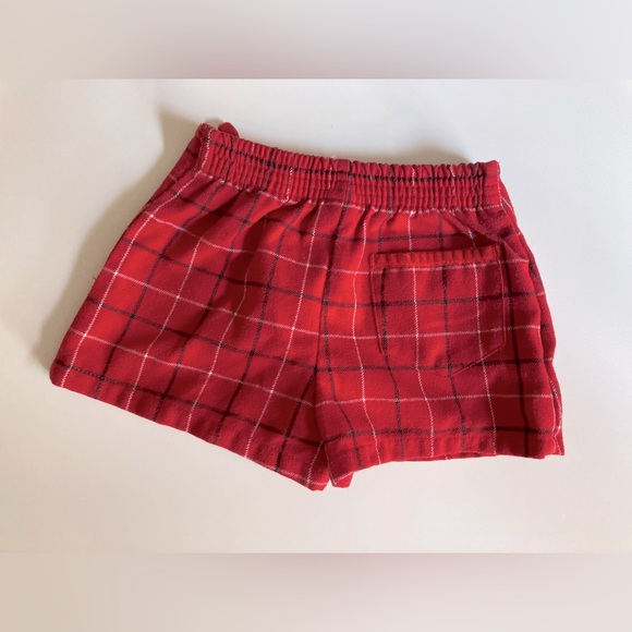 Old Navy Toddler Red Plaid Christmas Skirt Toddler Girl Skort Size 2T - Picture 4 of 5